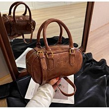 復古手提包女保齡球包包女2023秋冬新款小方包百搭簡約單肩斜挎包 歷史價格詳細信息