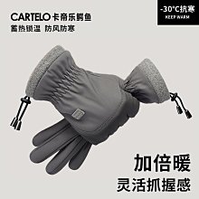冬季保暖防寒手套騎車加絨加厚防風電動摩托車男滑雪防凍棉手套女 歷史價格詳細信息