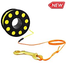 潛水捲線器  潛水引導繩20.30.50公尺(附收納把手) 潛水搜索繩 潛水潛導繩 浮力帶捲線器 歷史價格詳細信息