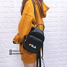 FILA BACKPACK LOGO 黑 白 紅 單F 尼龍 雙肩 迷你包 後背包 小包 肩背 DOT聚點 歷史價格詳細信息