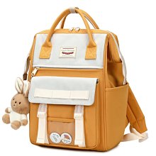 高顏值書包女大學生韓版少女粉紅撞色小背包 初中高中學生雙肩包 歷史價格詳細信息