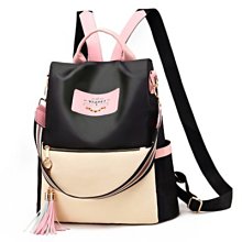 品牌女士雙肩包女2024新款旅行休閒中年大容量軟皮革背包拼接百搭 歷史價格詳細信息