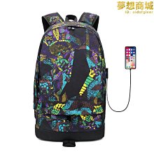 籃球包男士牛津布後背包 USB充電背包 防潑水15.6寸電腦學生書包 歷史價格詳細信息