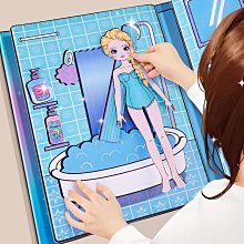 免裁剪安靜書女孩diy自製書貼紙書DIY手工材料包-瑞芬好物家居 歷史價格詳細信息