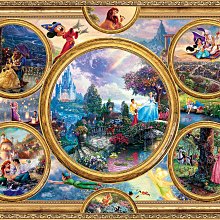 Thomas Kinkade Disney 睡美人/米奇與米妮/百雪公主/灰姑娘 拼圖(1100含運) 歷史價格詳細信息