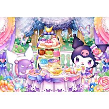 【三麗鷗】酷洛米-21吋手開黑膠三折傘-星星款-紫 歷史價格詳細信息