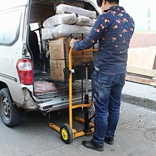 小叉車裝卸車200kg小型微型叉車手動升高堆高車兩用手推車液壓 歷史價格詳細信息