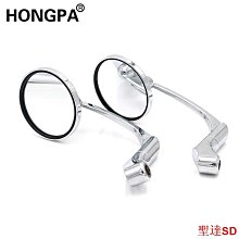 機車後照鏡 後視鏡 圓形 牛角 端子後照鏡 gogoro 高清 通用款 燒鈦電鍍  機車後視鏡 機車百-雲車品 歷史價格詳細信息