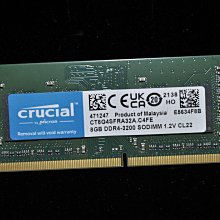 少用極新！美光 Micron DDR4-3200 8G CL22 單面顆粒 筆電記憶體 CT8G4SFRA32A 終保 歷史價格詳細信息