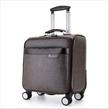 【上品居家生活】棕色帆布紋 18寸商務休閒 PU彩虹系列 帶鎖登機箱/行李箱/拉桿箱/拉杆箱/旅行箱 (#ZC-3-1) 歷史價格詳細信息
