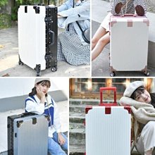 現貨-韓版鋁框行李箱女拉桿箱男密碼箱旅行箱包26學生24皮箱20寸28箱子-簡約 歷史價格詳細信息