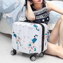 迷你登機箱17寸子母行李箱女18寸小拉桿箱萬向輪旅行箱男商務箱~特價 歷史價格詳細信息