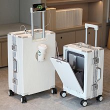 登機箱 旅行箱  拉桿箱商務前置電腦側開口翻蓋小拉桿密碼登機旅行皮箱子20寸男女GT 歷史價格詳細信息