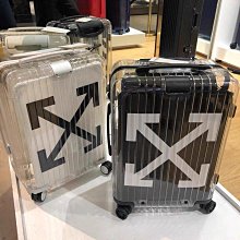 Rimowa x off-White 21寸 全球限量款 透明 行李箱 旅行箱 登機箱 歷史價格詳細信息