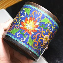 乾隆年制景泰藍純銅煙灰缸筆洗中式家用客廳辦公室擺件古玩老物件 歷史價格詳細信息