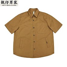 男生日系純色工裝襯衫 簡約小眾夾克 情侶休閒外套 寬鬆高級感工裝外套 長袖襯衫外套 復古休閒襯衣 歷史價格詳細信息