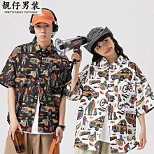 短袖男潮牌潮流嘻哈衣服夏季圓領寬鬆體恤社會精神小夥短袖T恤 短袖上衣 五分袖 男生短袖 學院風 休閒t恤 男裝 歷史價格詳細信息