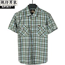 潮流細格子襯衫 薄款 短袖襯衫 反領襯衫 襯衣男 百搭日系風 韓版修身襯衫 格子襯衫(CW142)【壹號站】 歷史價格詳細信息