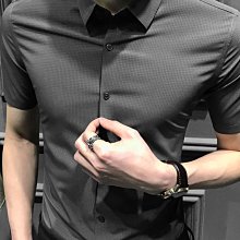 【襯衫】2023新款高級襯衫男士長袖秋季修身休閑襯衣時尚潮流上衣帥氣男裝 歷史價格詳細信息