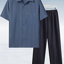 爸爸裝夏裝冰絲棉男士短袖t恤中年翻領上衣中老年人衣服爺爺男裝 短袖上衣男 男生T恤 短t 素t 運動健身 排汗衫 歷史價格詳細信息