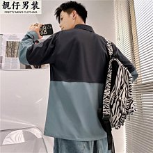 春夏季新款拼色襯衫潮流休閑男款爆款襯衣-靚仔男裝 價格比較,價格查詢,歷史價格詳細信息