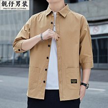 袖襯衫男士夏季新款花襯衣中年碎花民族風薄款半袖男裝-靚仔男裝 歷史價格詳細信息