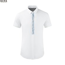 夏季短袖 字母短袖襯衫 五分袖襯衫 復古印花襯衫 韓版男生衣服 薄款白色襯衫 休閒短袖男 襯衫外套男 寬鬆襯衫 男 歷史價格詳細信息