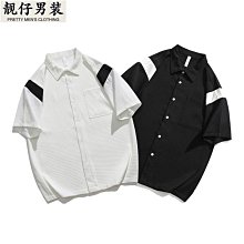 男士工裝美式復古山系襯衫軍綠色短袖寬松戶外法式襯衣多口袋男夏 歷史價格詳細信息