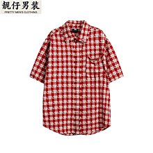 格子襯衫男設計感小眾痞帥外套ins潮牌秋季2022新款男裝長袖襯衣長袖襯衫牛仔 長袖t shirt 排汗 t恤 男生衣著 歷史價格詳細信息