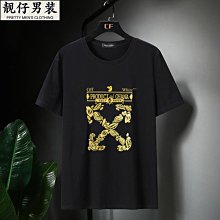 潮胖子男短袖T恤寬松肥佬半袖加肥加大圓領純棉時尚印花大號體恤-靚仔男裝 歷史價格詳細信息