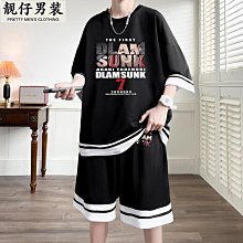青少年冰絲速干運動套裝男高中初中學生籃球衣服大童夏裝短袖t恤-靚仔男裝 歷史價格詳細信息