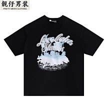 潮牌ins短袖男創意設計手指印花T恤痞帥嘻哈圓領短袖上衣潮流夏季【滿299元發貨】 歷史價格詳細信息