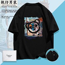 純棉短袖t恤男2023新款寬松學生帥氣男裝青少年港風男生t血圓領【台灣公司免稅開發票】 歷史價格詳細信息