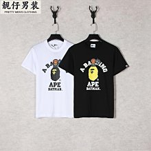 外貿潮牌日本蝙蝠俠猴子印花男女T恤寬松休閑情侶短袖代發-靚仔男裝 價格比較,價格查詢,歷史價格詳細信息