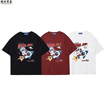 國潮T恤男士短袖T恤2022年夏季新款日系圓領五分袖百搭寬松男 歷史價格詳細信息