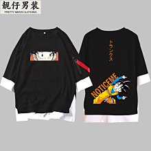 夏季男裝寬松七分袖t恤男潮流韓版原宿風BF學生男士五分袖打底衫 歷史價格詳細信息