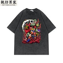 美式復古做舊水洗純棉250g短袖t恤ins夏季嘻哈百搭情侶體恤上衣服 男生短袖 短袖T恤 落肩素t 寬版上衣 男裝 歷史價格詳細信息