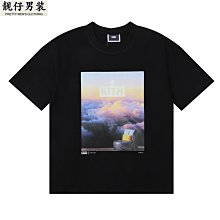 潮牌KITH字母印花ins美式潮流男女情侶休閑棉寬松短袖套頭T恤-靚仔男裝 歷史價格詳細信息
