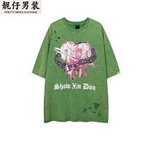 YPRS男裝2023新款帥氣圓領簡約字母街頭小眾潮牌情侶同款短袖T恤-靚仔男裝 歷史價格詳細信息