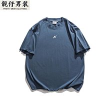 夏季日系潮牌短袖T恤男復古潮男t恤寬鬆短袖ins潮流日風上衣 歷史價格詳細信息