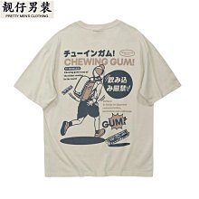 潮外 2022夏裝日潮cityboy貼布刺繡襯衣國潮男女中性休閑短袖襯衫-靚仔男裝 歷史價格詳細信息