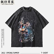 龍珠悟空印花麂皮絨重磅短袖T恤男士2024新款上衣服美式潮牌半袖 歷史價格詳細信息