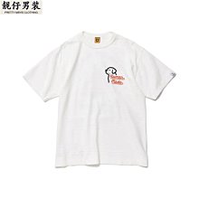 夏季新款Human Made x KAWS聯名潮牌老虎頭竹節棉寬松短袖男女T恤-靚仔男裝 歷史價格詳細信息