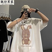 重磅短袖t恤夏季新款oversize潮流百搭衣服ins高街美式復古上衣男寬鬆半截袖 歷史價格詳細信息