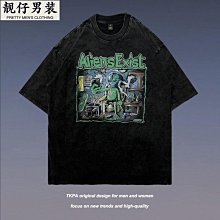 短袖男T恤街頭潮牌創意印花純棉hiphop嘻哈風寬鬆小眾圓領上衣 歷史價格詳細信息