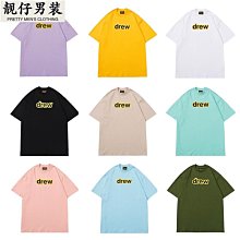 Drew比伯同款笑臉愛與和平兔子印花高街潮牌寬松男女短袖夏季t恤-靚仔男裝 歷史價格詳細信息