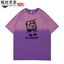 2023男士t恤漸變色3d打印奢華夏季休閒o領短袖時尚寬鬆oversized上衣短袖 歷史價格詳細信息