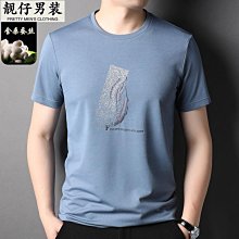 夏季短袖男上衣潮流韓版圓領t恤男孩夏裝帥氣休閒男裝-正正男裝 歷史價格詳細信息