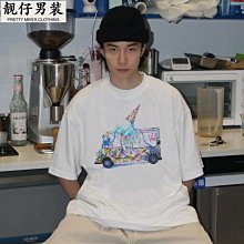 Drew笑臉高街美式潮牌寬松女春夏季新款半袖情侶短袖T恤男女大碼-靚仔男裝 歷史價格詳細信息