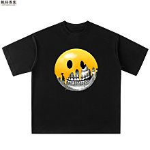 純棉男夏季重磅體恤潮牌水洗做舊情侶半袖美式復古像素風短袖t恤-靚仔男裝 歷史價格詳細信息